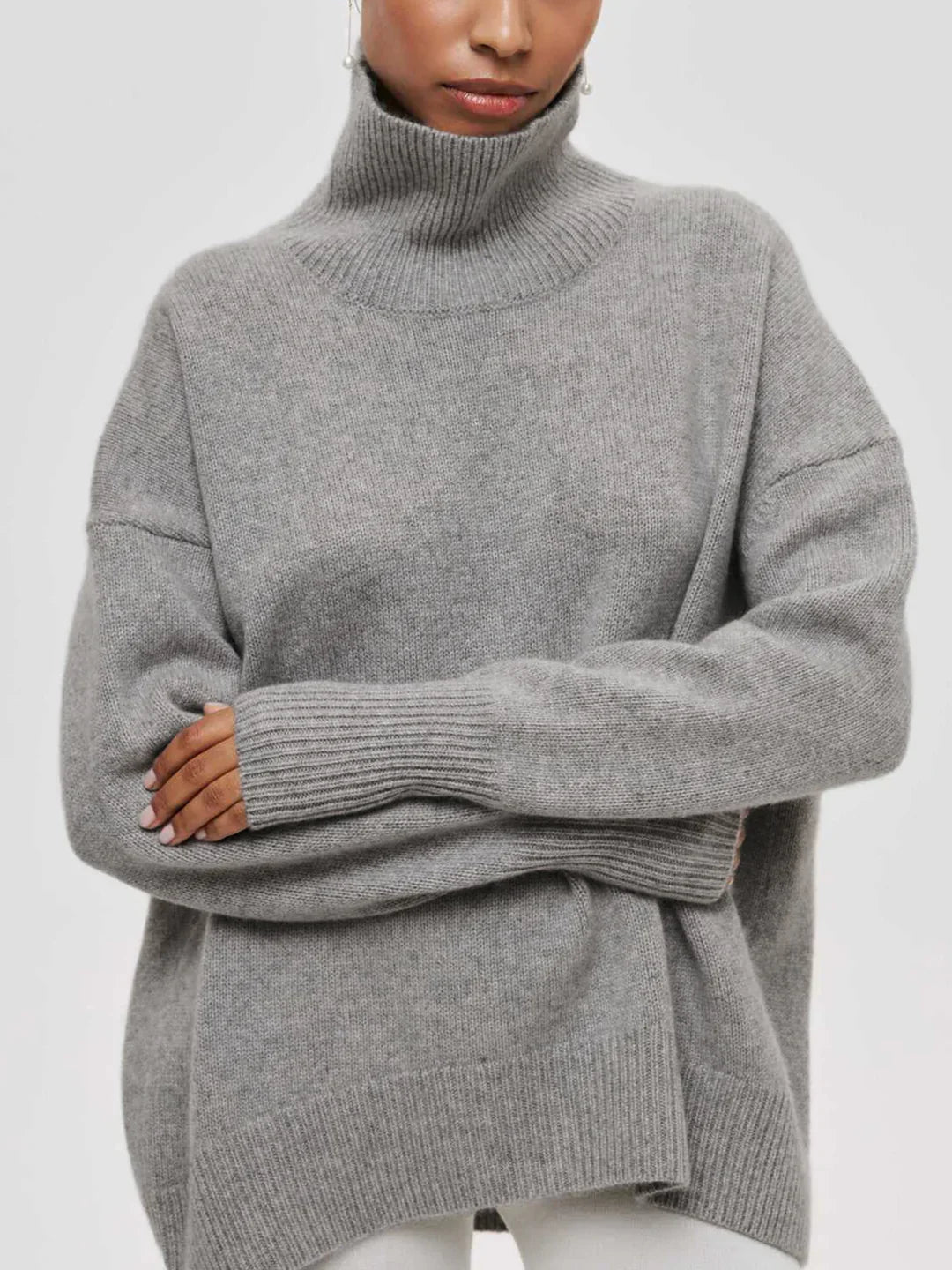 Elara Soft Turtleneck Oversized Sweater
