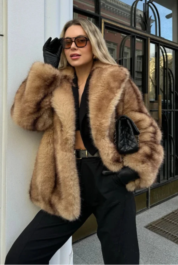 Aurelia Luxe Faux Fur Coat