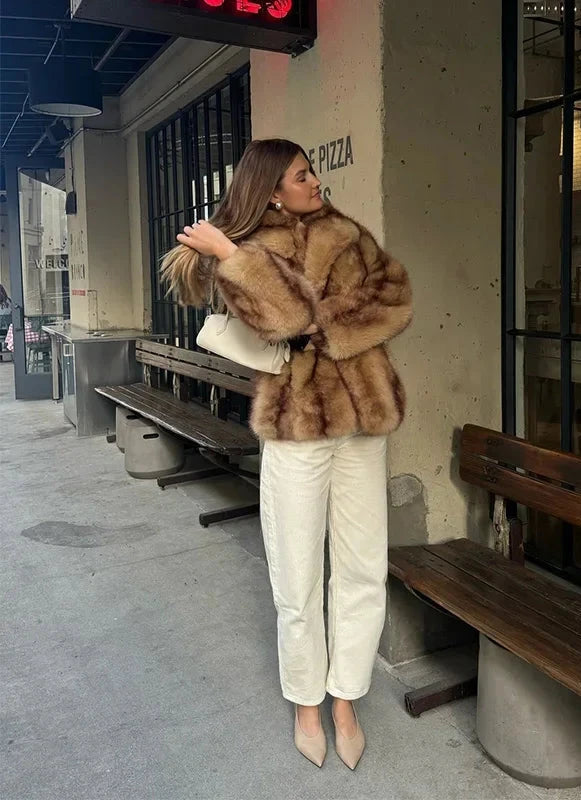 Aurelia Luxe Faux Fur Coat