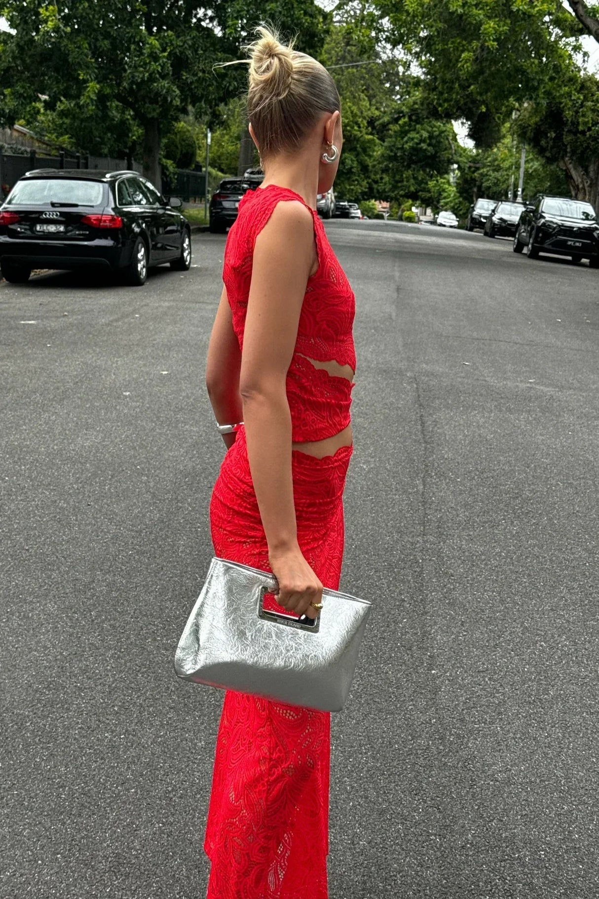 Elara Lace Evening Set