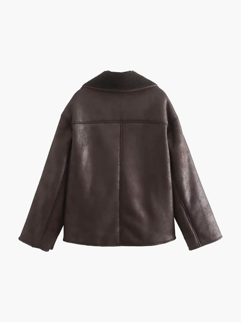 Laila Faux Leather Jacket 1