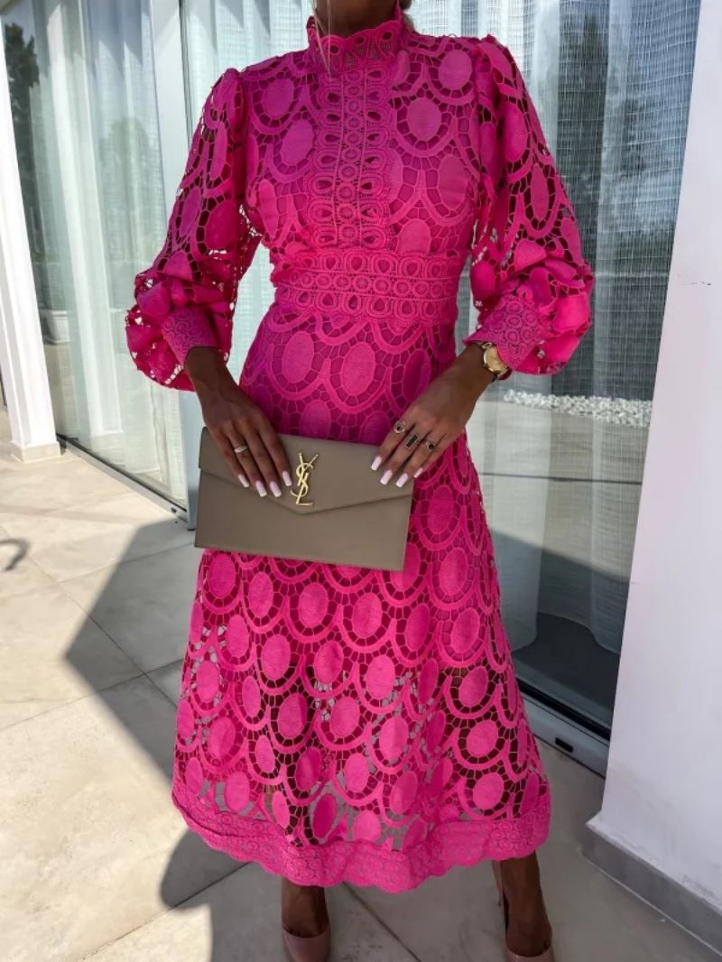 Evelisse Elegant Lace Midi Dress