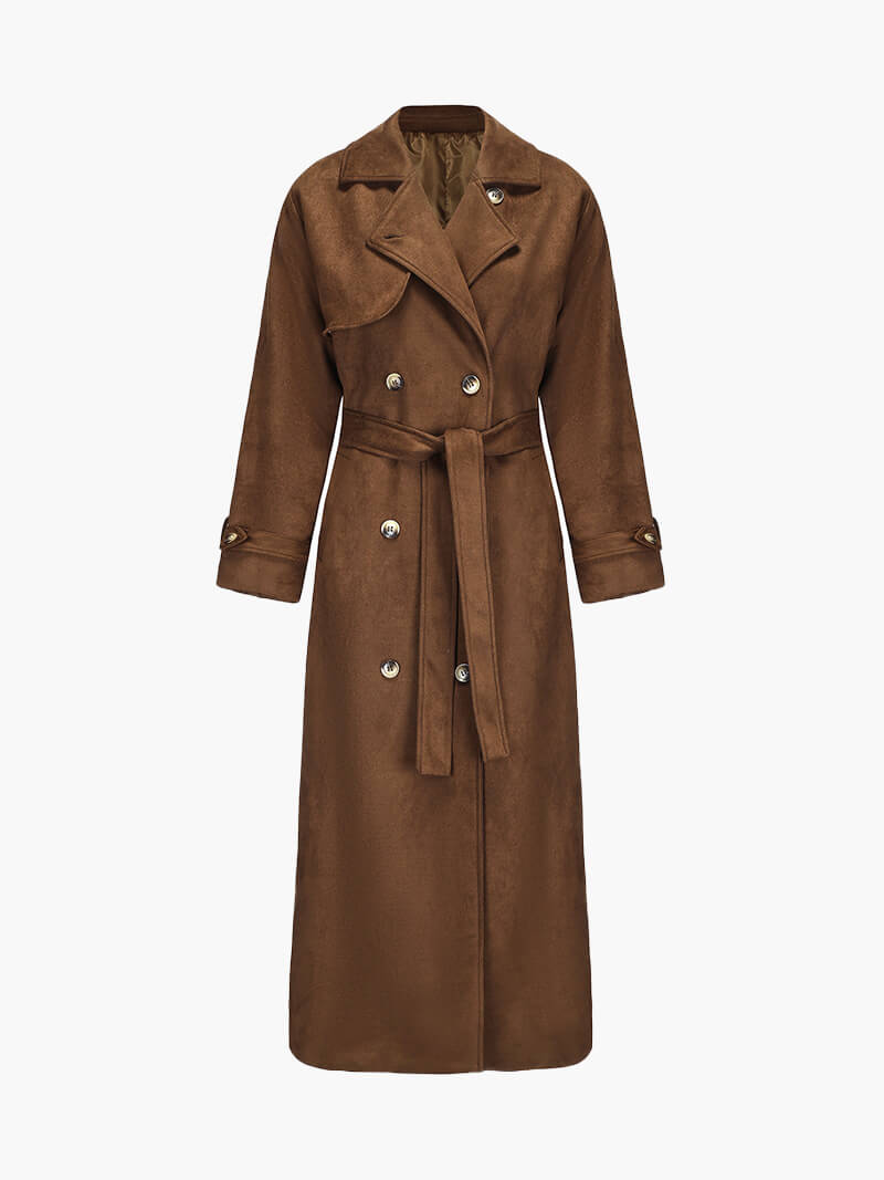Molly faux suede Trenchcoat 1