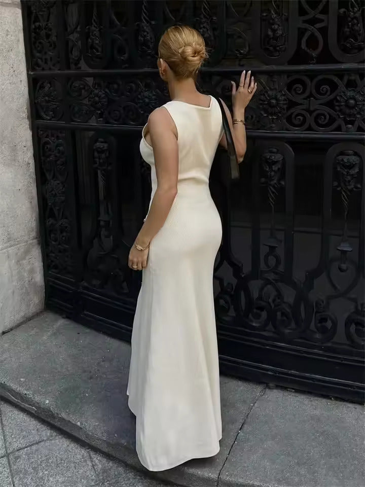 Celine Button Maxi Dress