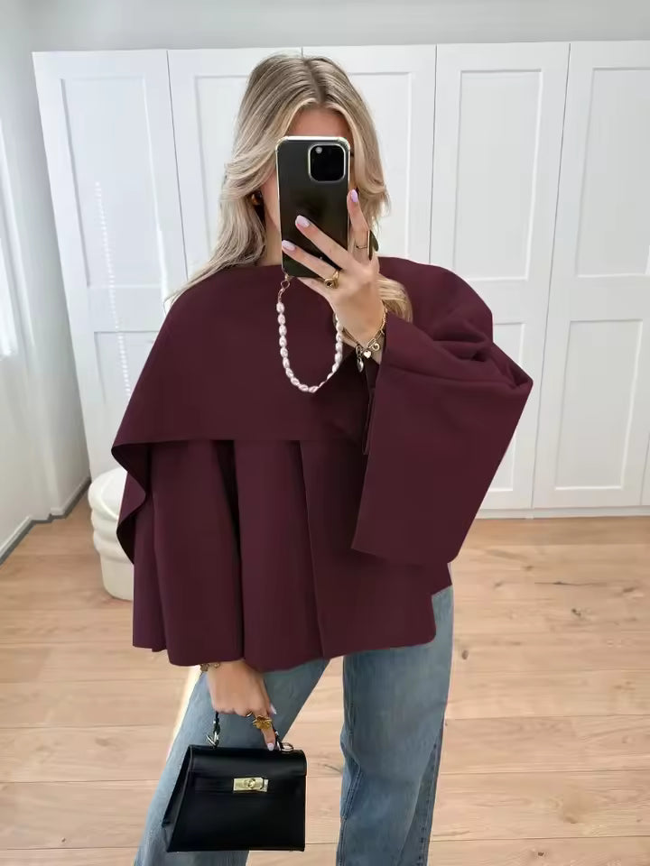 Alvi Knit Poncho Sweater