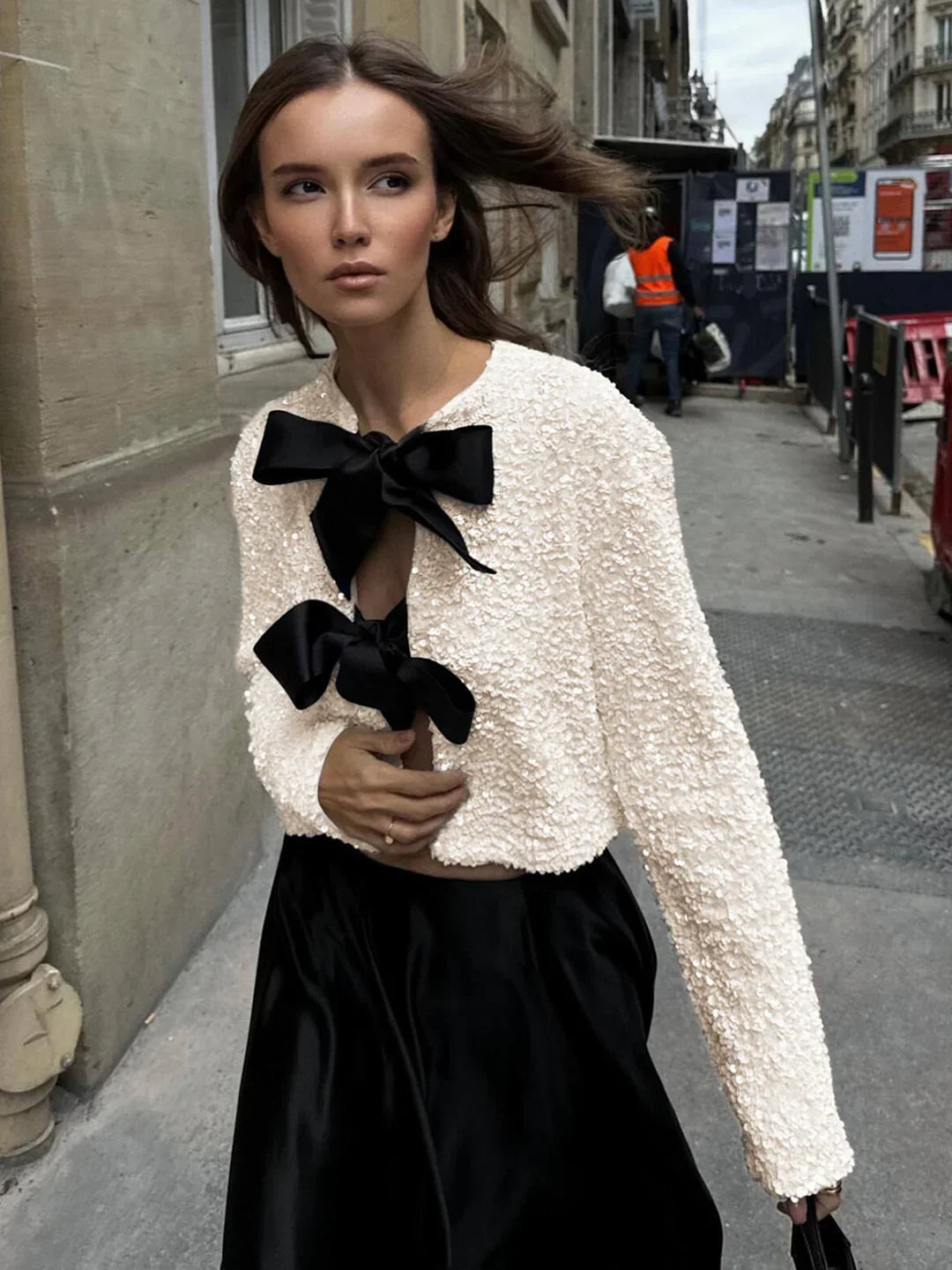 Elowen Bow Detail Evening Blouse