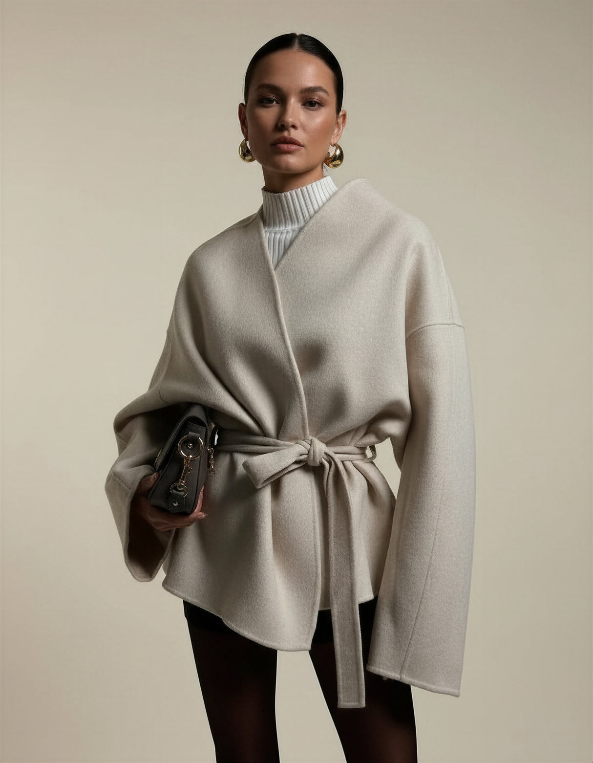 Celina Classic Belted Coat