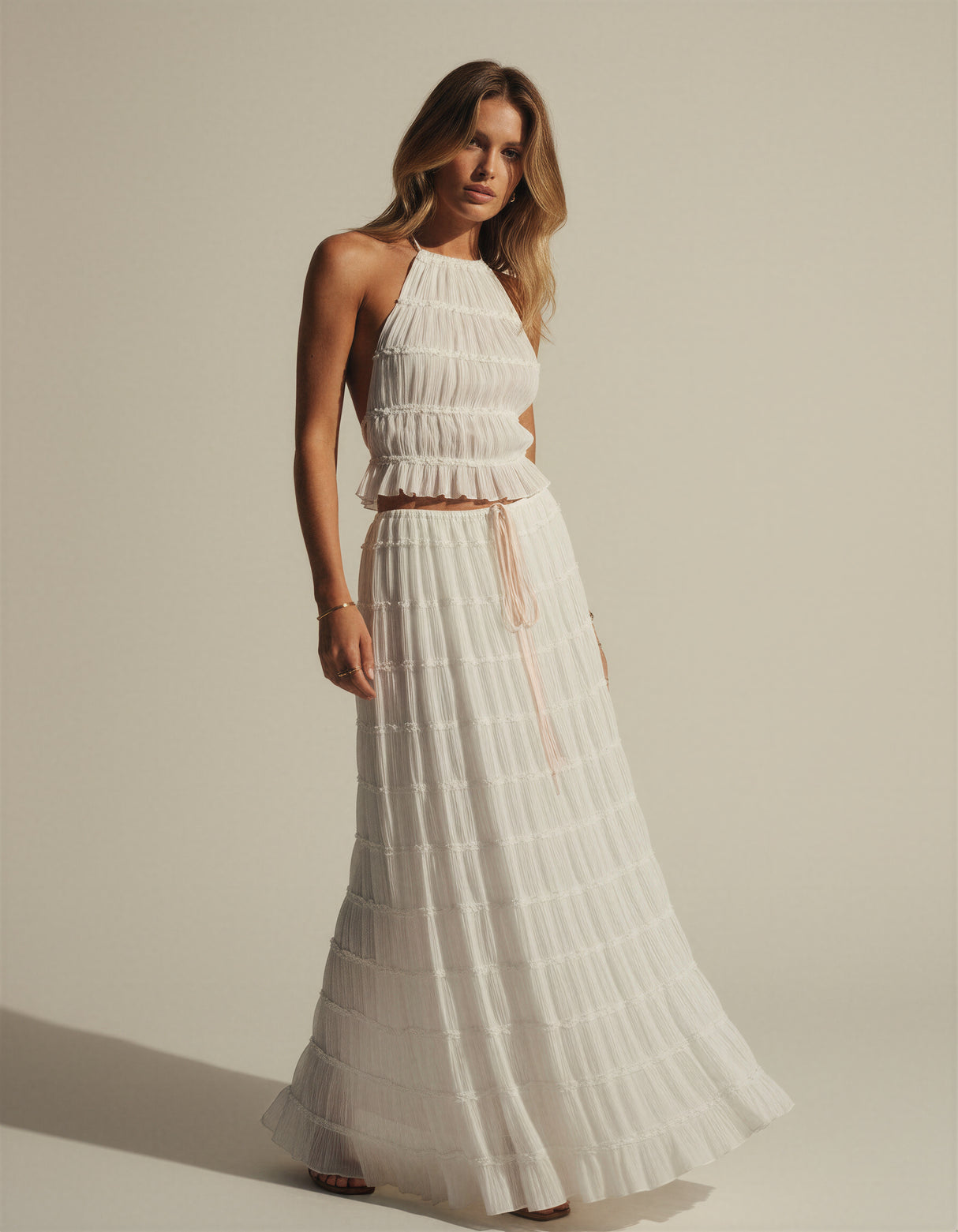 Elara Pleated Maxi Set