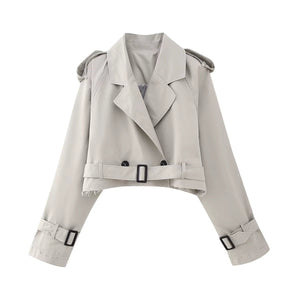 Aimee Cropped Trenchcoat 6