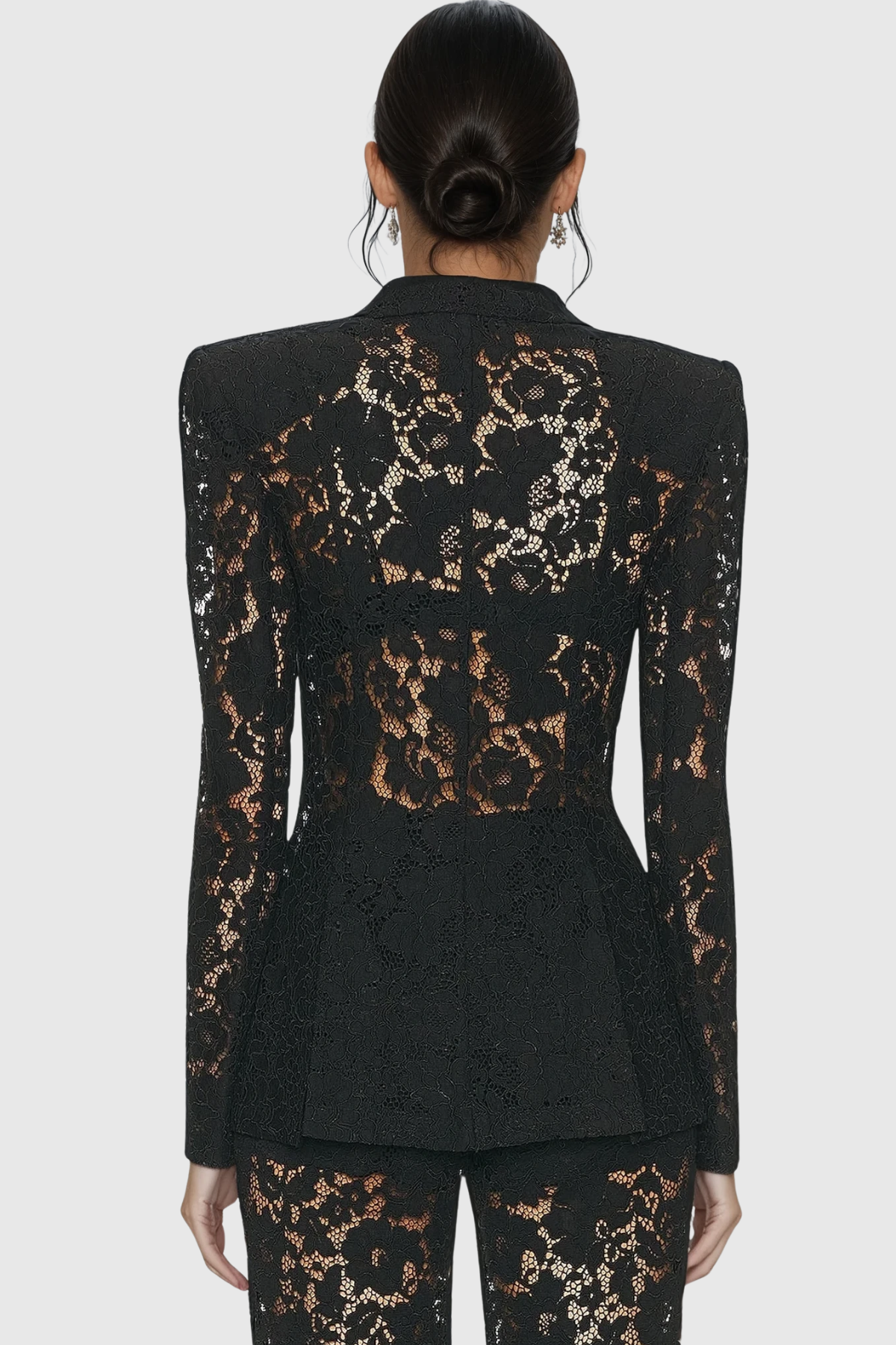 Alessia Lace Formal Blazer Two Piece Pants Set