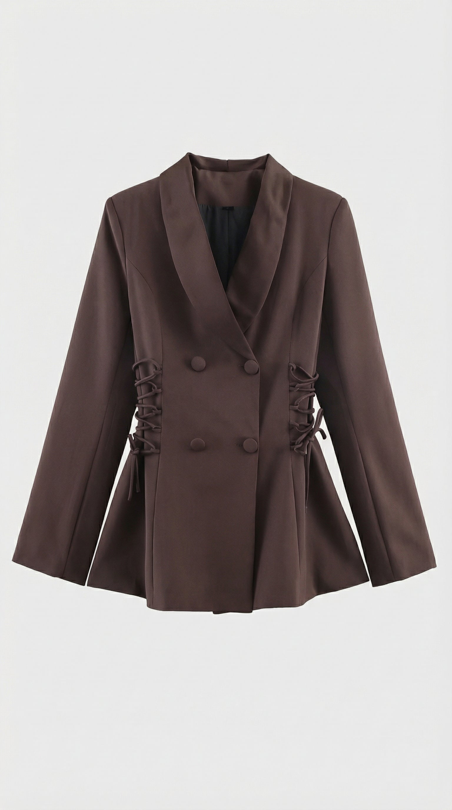 Alessia Side Lace-Up Tailored Blazer