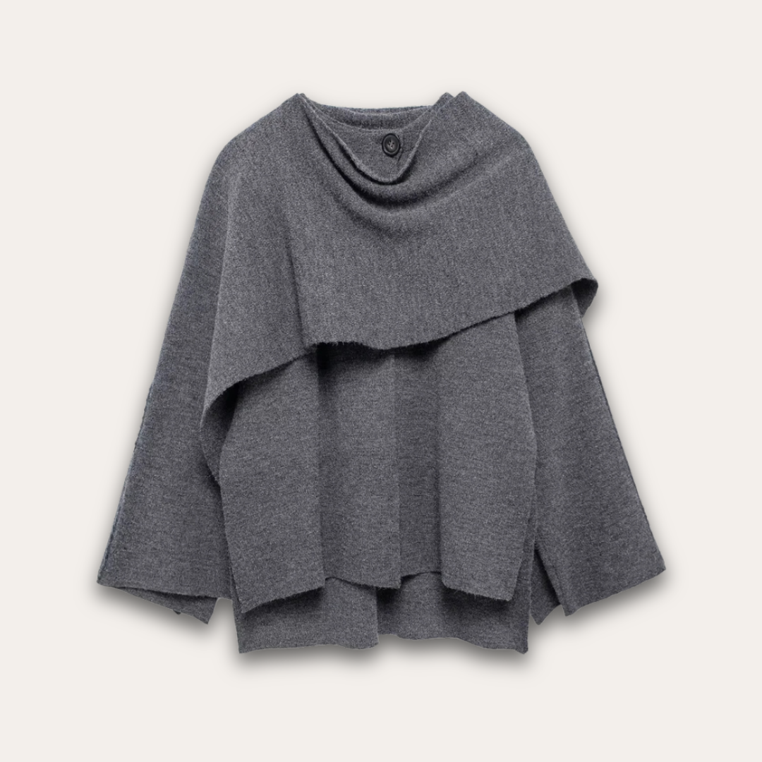 Alvi | Stylish poncho sweater for women 1