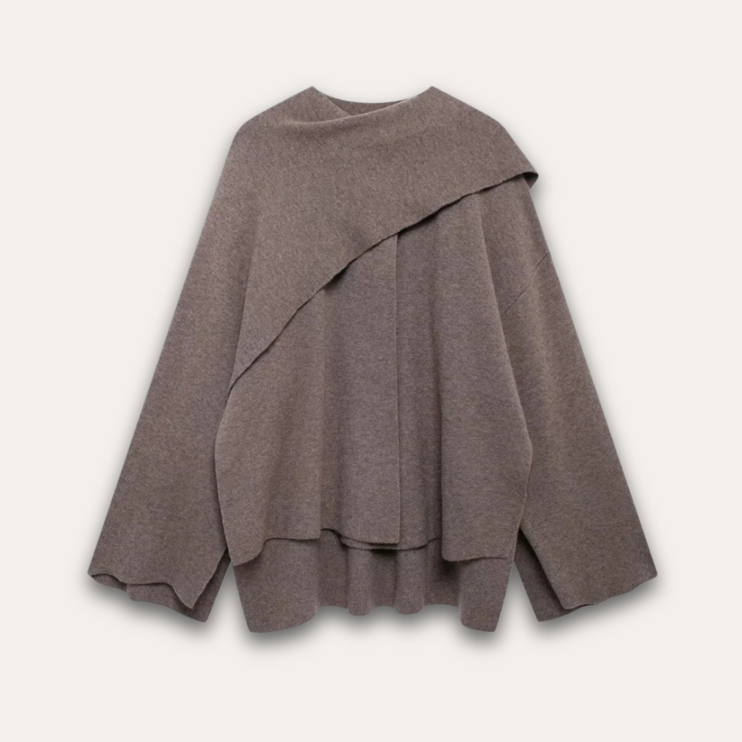 Alvi | Stylish poncho sweater for women 4