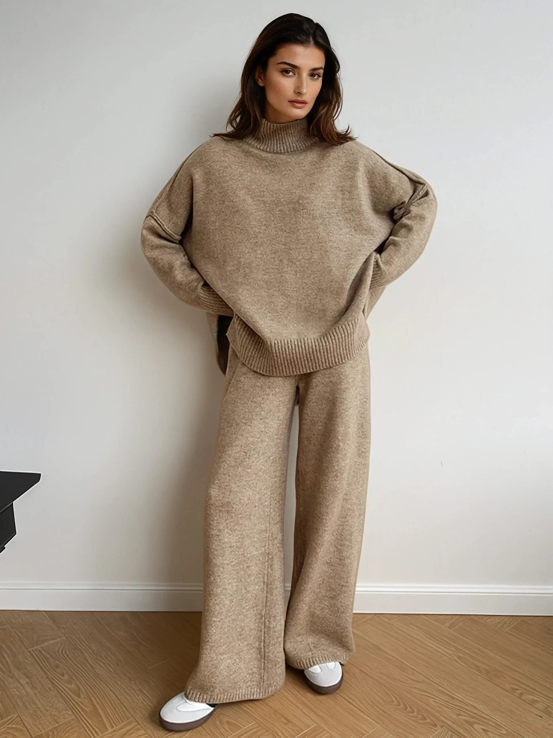 Amelia Turtleneck Knit Lounge Set