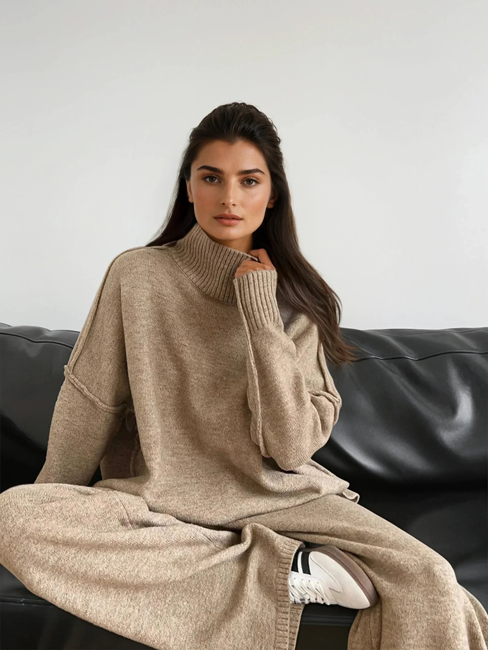 Amelia Turtleneck Knit Lounge Set