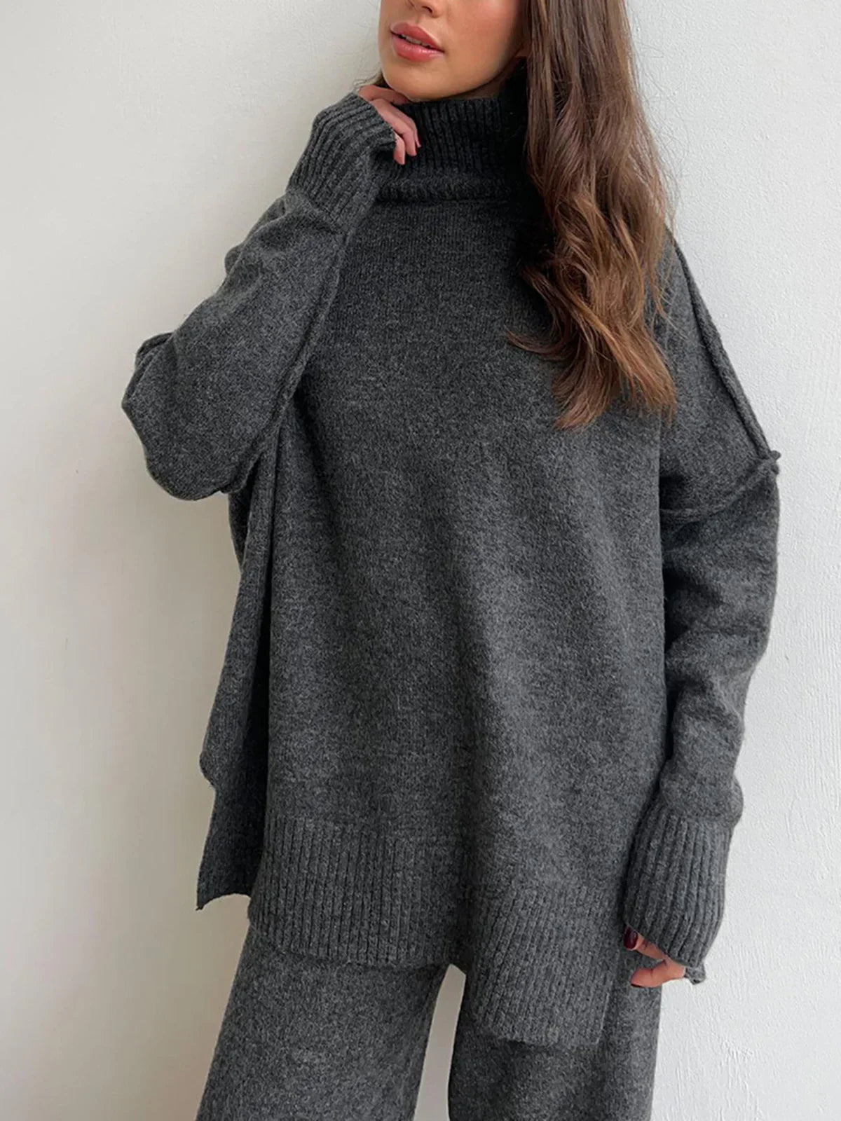 Amelia Turtleneck Knit Lounge Set