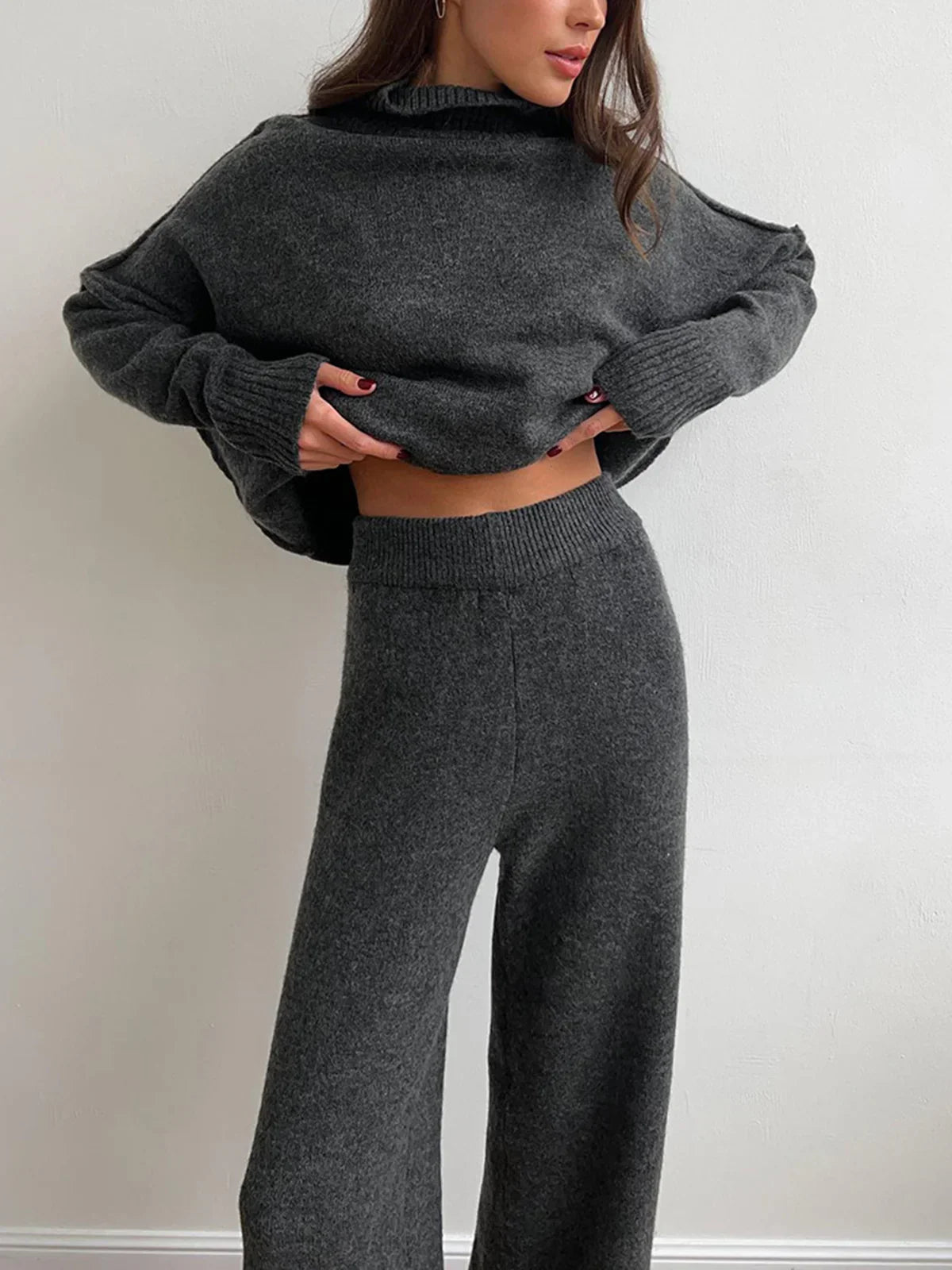 Amelia Turtleneck Knit Lounge Set