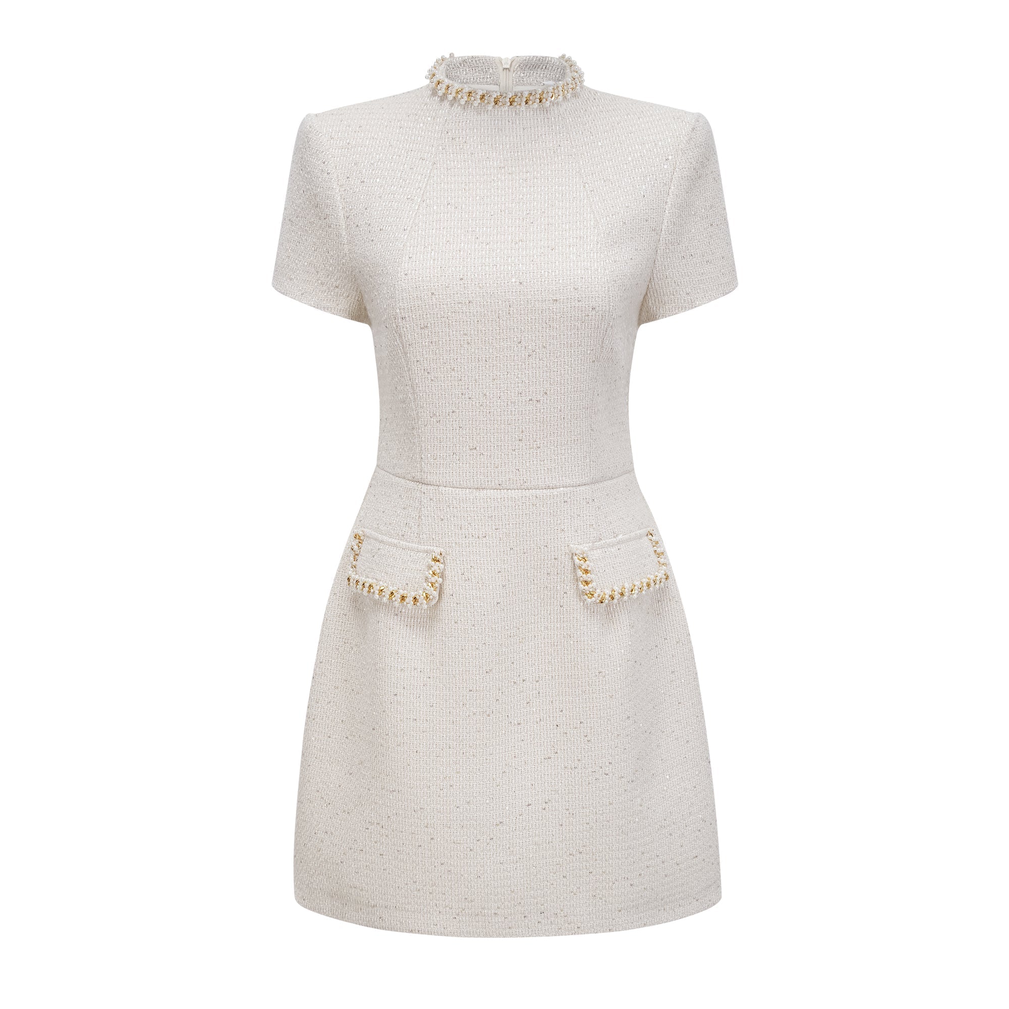 Amelisse Structured Tweed Mini Dress