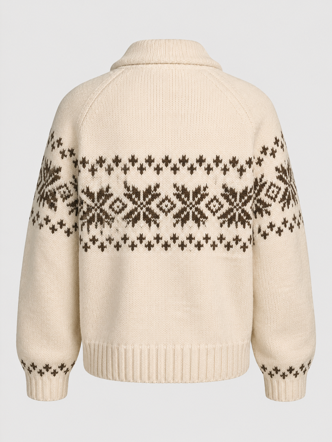 Astrid Fair Isle Zip-Up Knit Cardigan