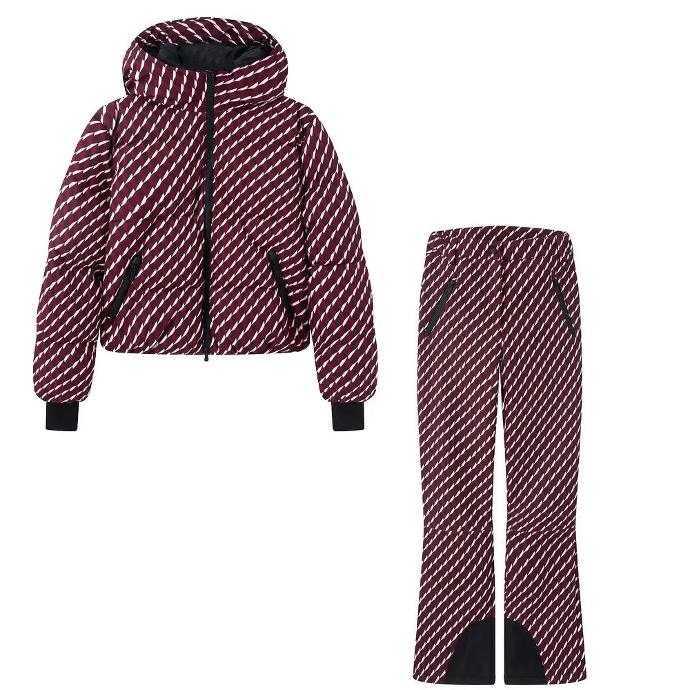 Astrid Hooded Quilted 2-Piece Ski Set
