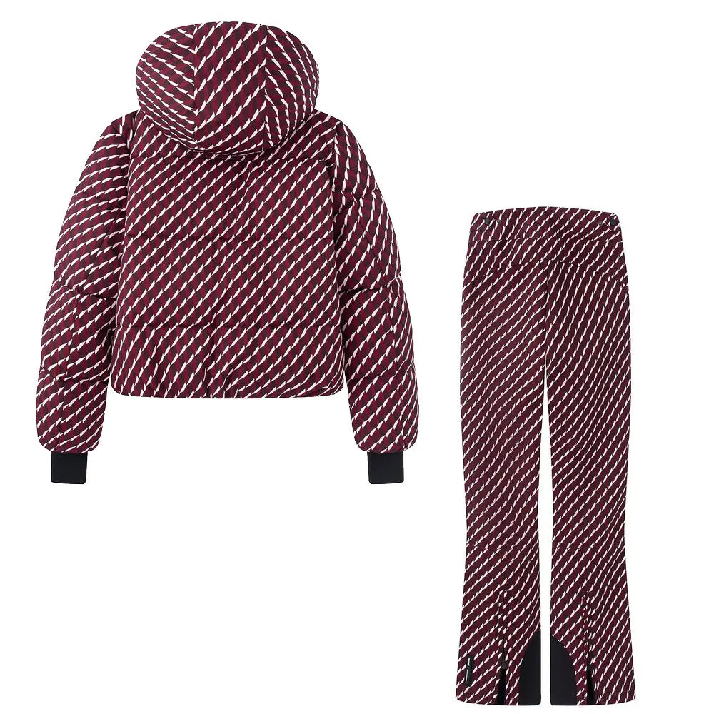 Astrid Hooded Quilted 2-Piece Ski Set