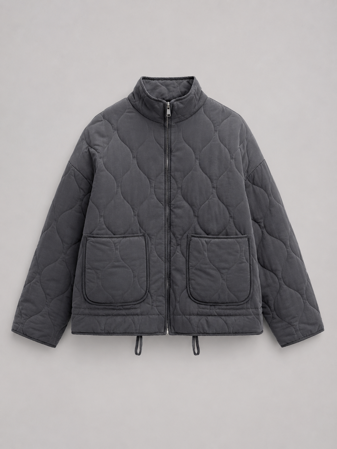 Astrid Quilted High-Neck Zip Utility Jacket