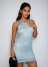Serena Shimmer Sleeveless Mini Dress