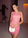 Serena Shimmer Sleeveless Mini Dress