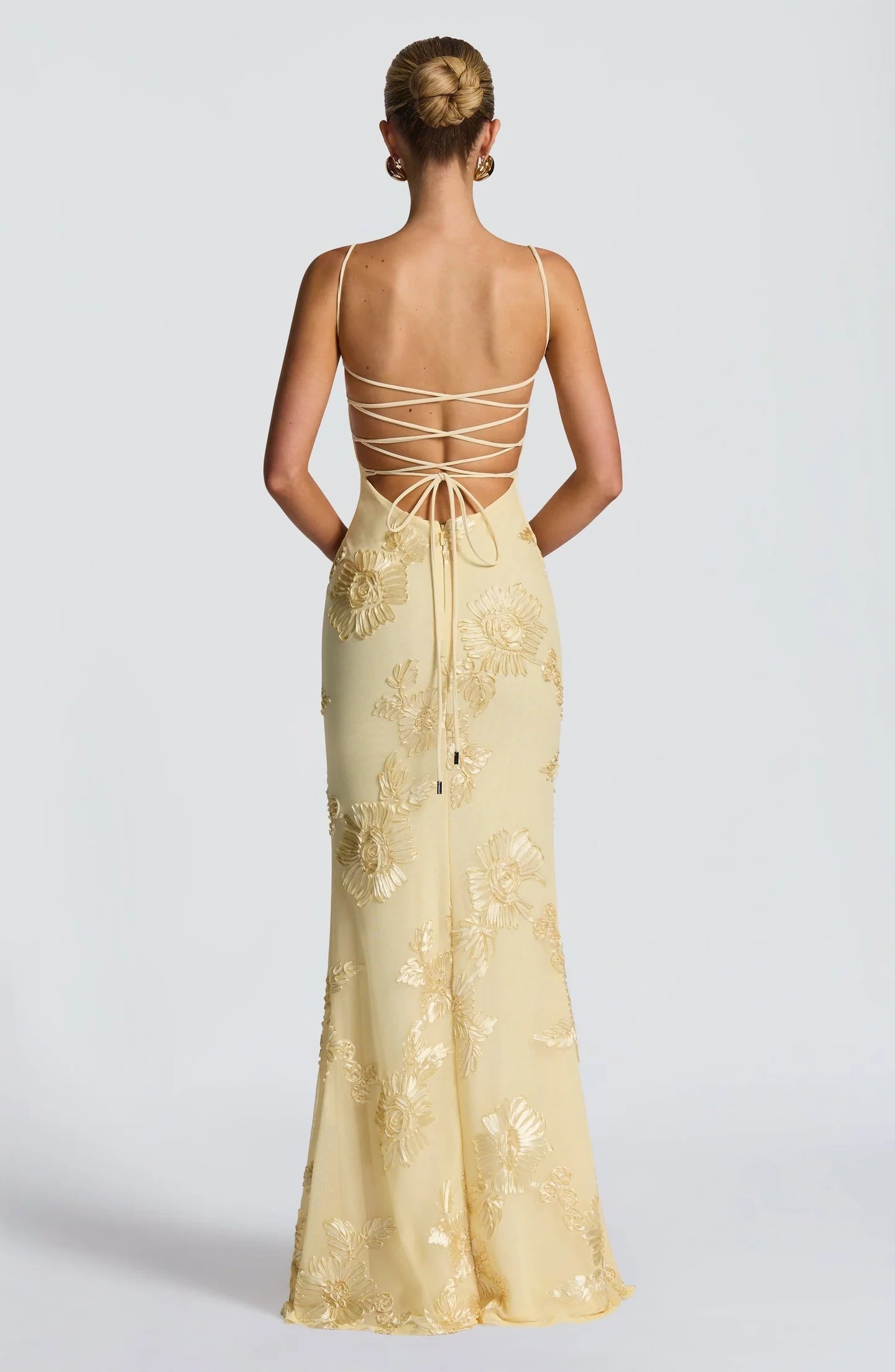 Aurelia Floral Corset Detail Maxi Dress