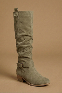 Aurelia Slouchy Suede Harness Knee-High Boots
