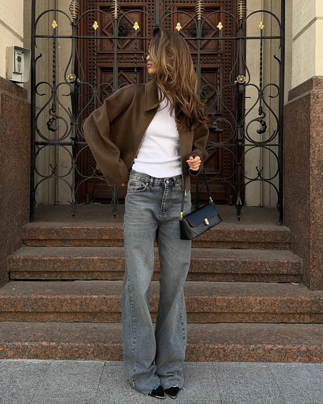 Aurielle Classic Zip Wool Jacket