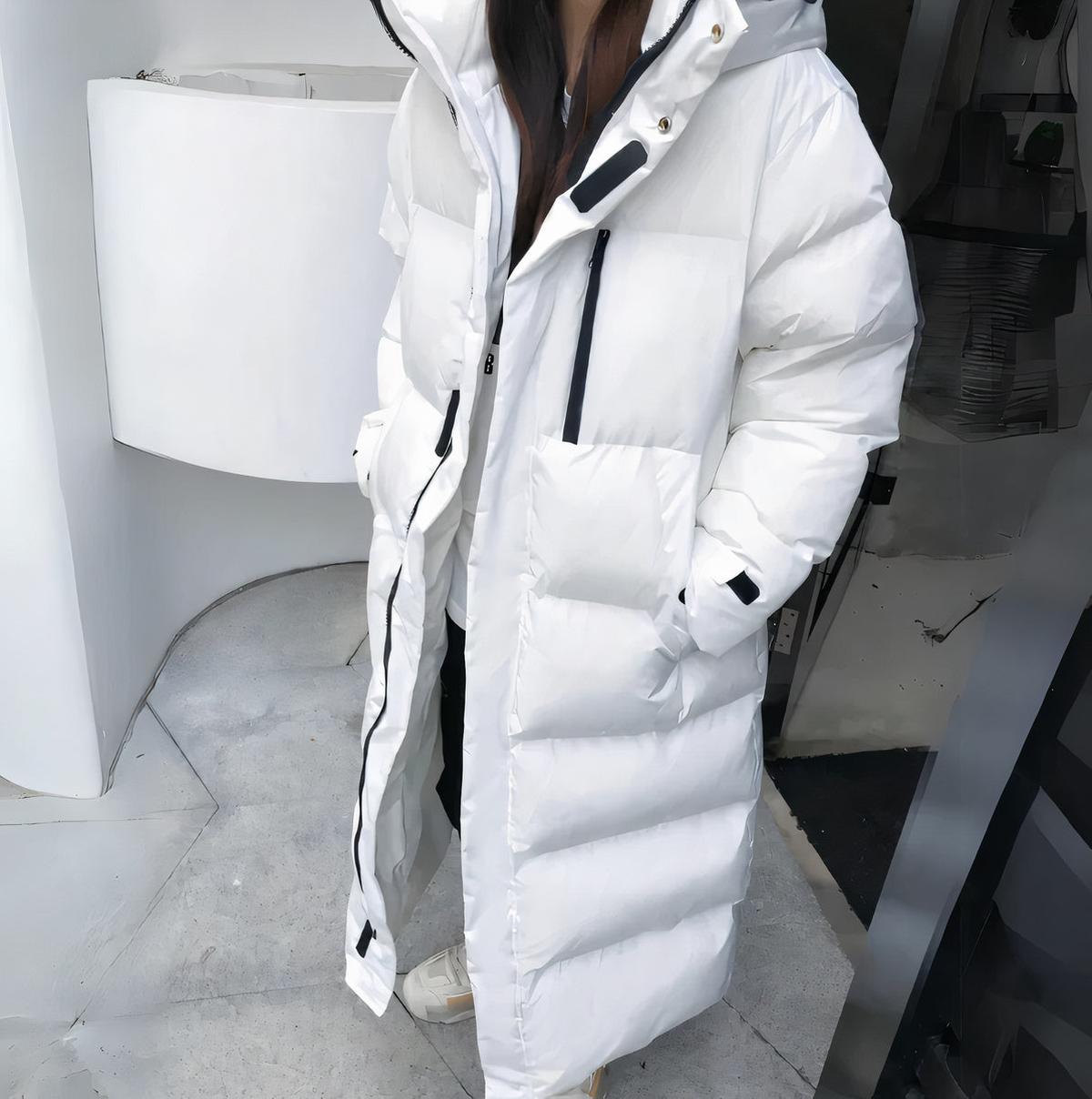 Aveline Hooded Longline Quilted Puffer Coat