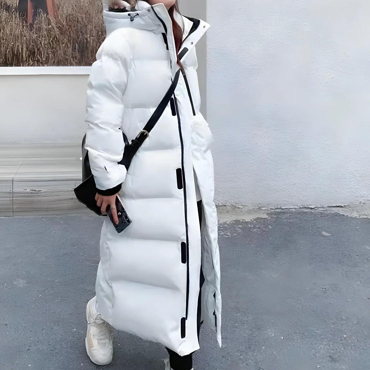 Aveline Hooded Longline Quilted Puffer Coat