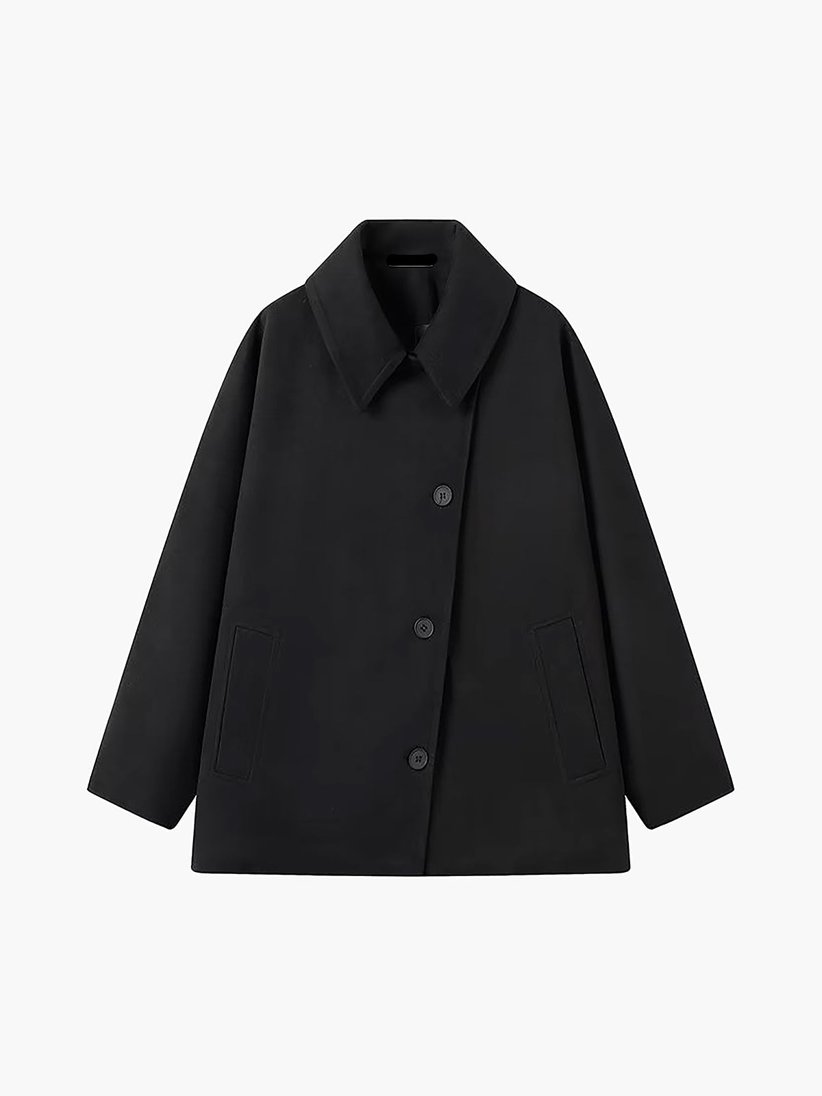 Aveline Oversized Batwing Wool-Blend Coat