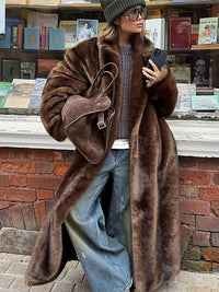 Aveline Oversized Longline Faux Fur Winter Coat