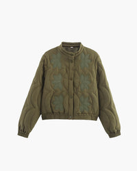 Aveline Quilted Lightweight Bomber Jacket