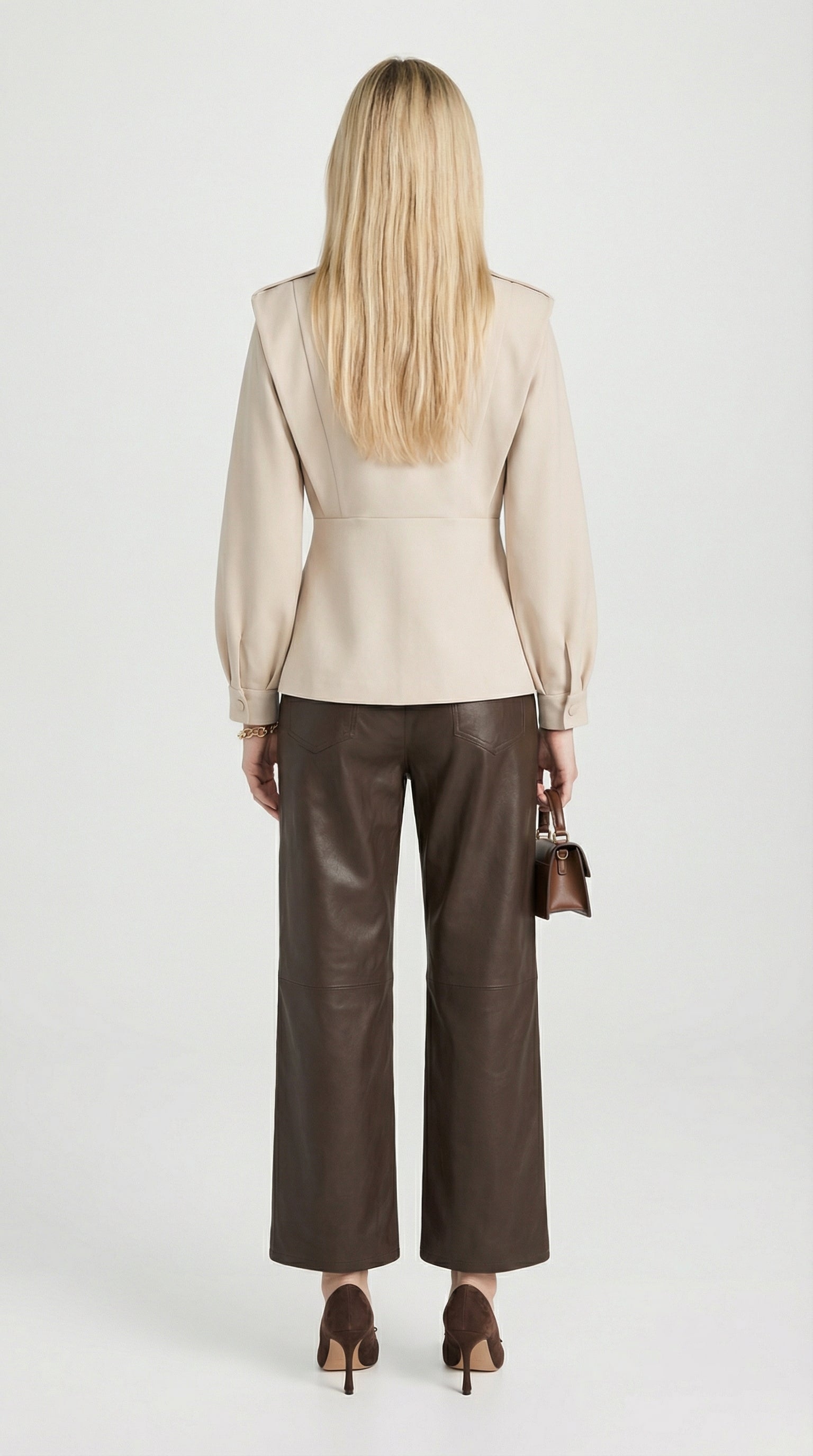 Aveline Structured High Neck Blazer