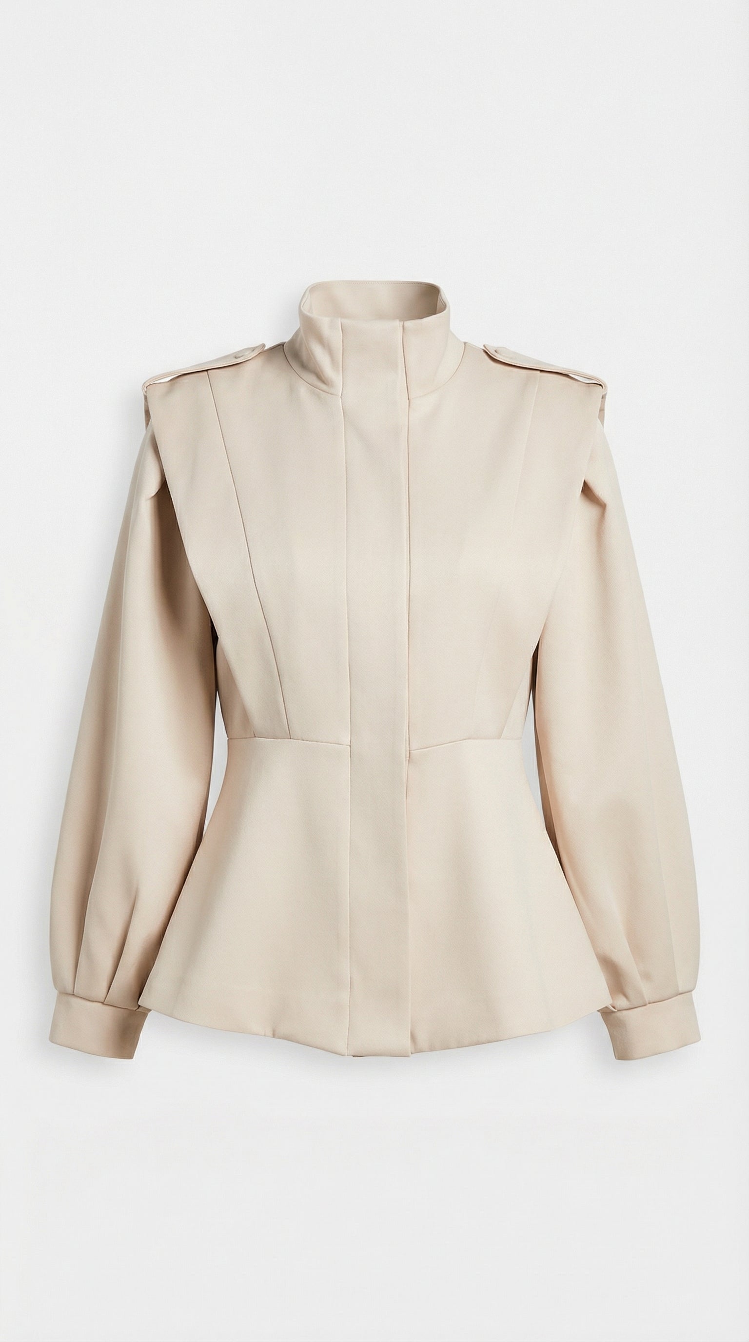 Aveline Structured High Neck Blazer