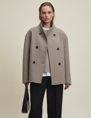 Bella Oversized Button Coat