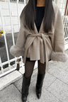 Classic Faux Fur Evening Coat