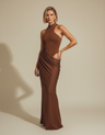 Amira Asymmetrical Evening Maxi Dress