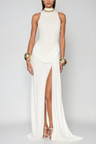 Celine Sleeveless Split Evening Maxi Dress