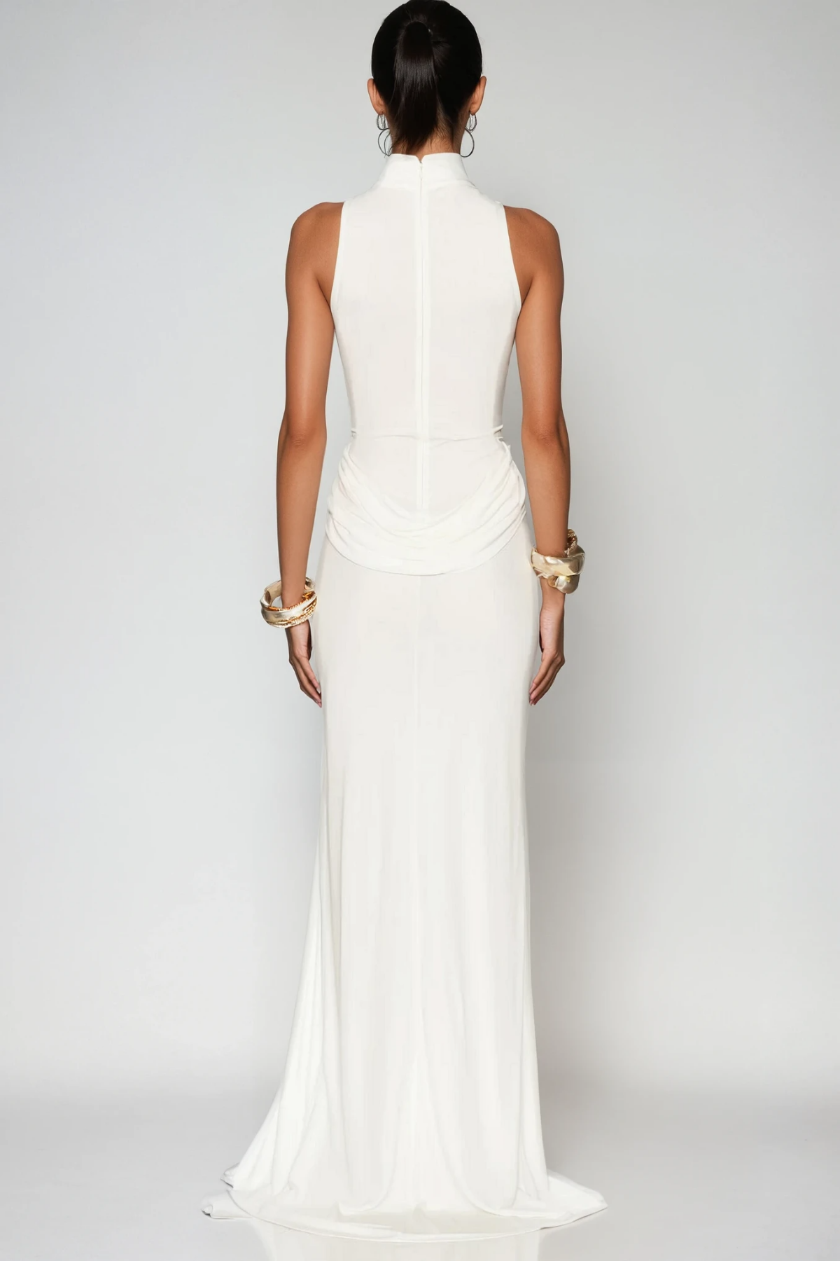 Celine Sleeveless Split Evening Maxi Dress