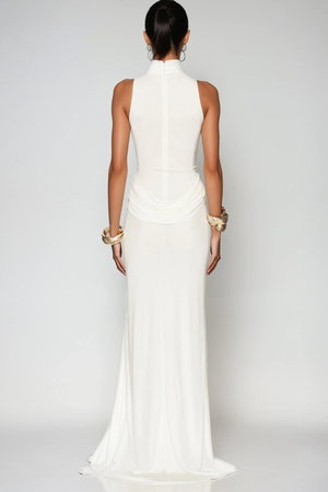 Celine Sleeveless Split Evening Maxi Dress