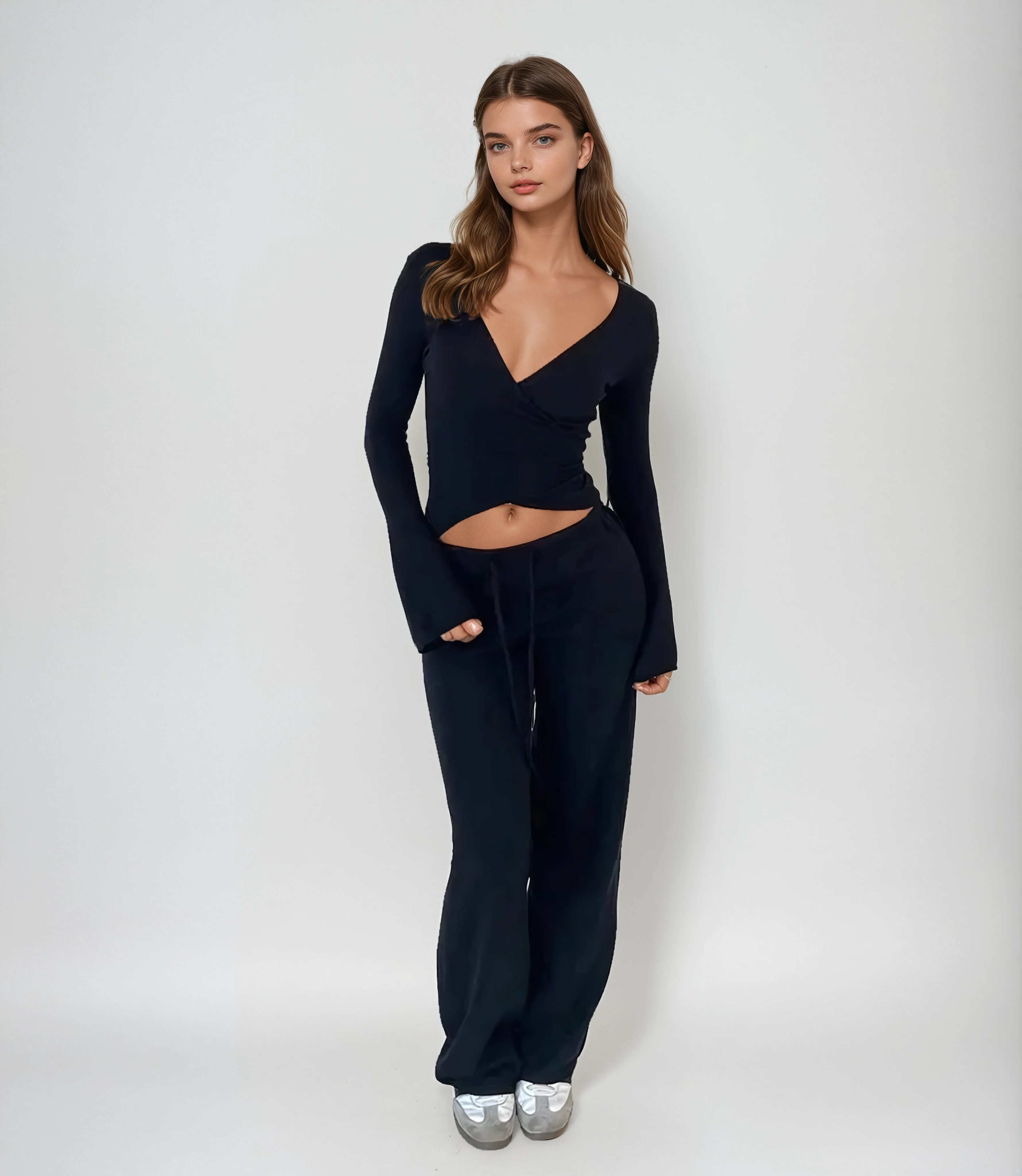 Celestia Wrap Knit Lounge Set
