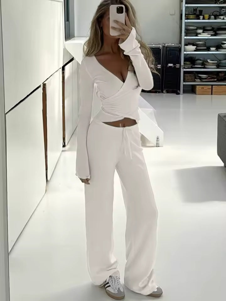 Celestia Wrap Knit Lounge Set