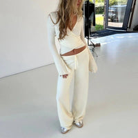 Celestia Wrap Knit Lounge Set