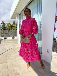 Celestielle Couture Lace Midi Dress
