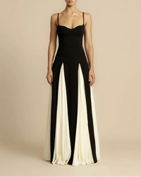 Celestielle Structured Evening Maxi Gown