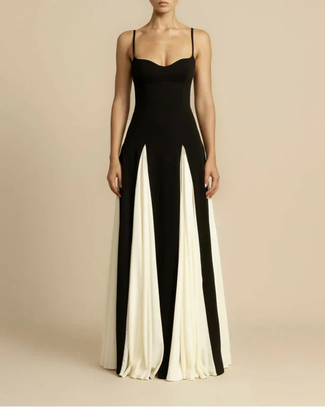 Celestielle Structured Evening Maxi Gown
